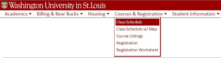 Navigate to Academic Hub >> Planning and Registration >> Current Classes